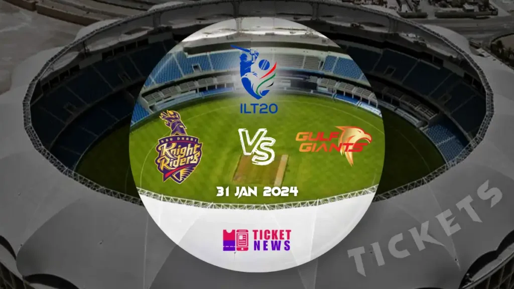 Abu Dhabi Knight Riders Vs Gulf Giants Tickets