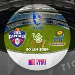 Dubai Capitals VS MI Emirates Tickets