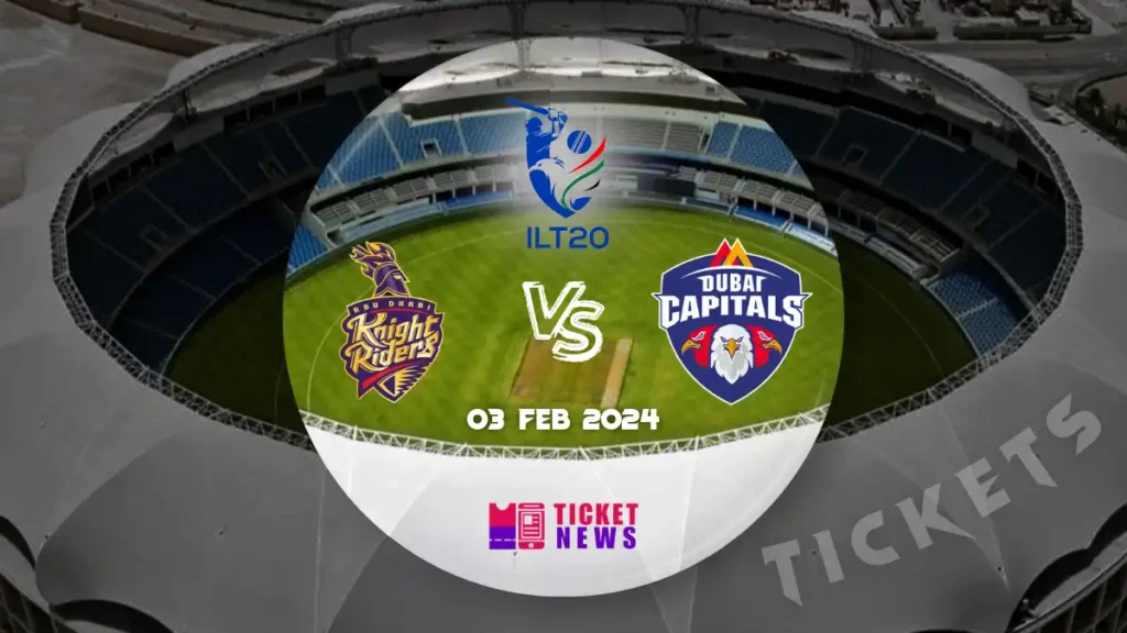 Abu Dhabi Knight Riders VS Dubai Capitals Tickets