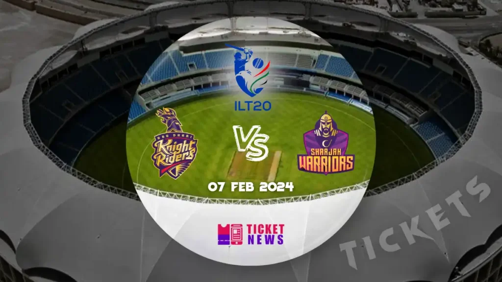 Knight Riders Vs Sharjah Warriors Tickets